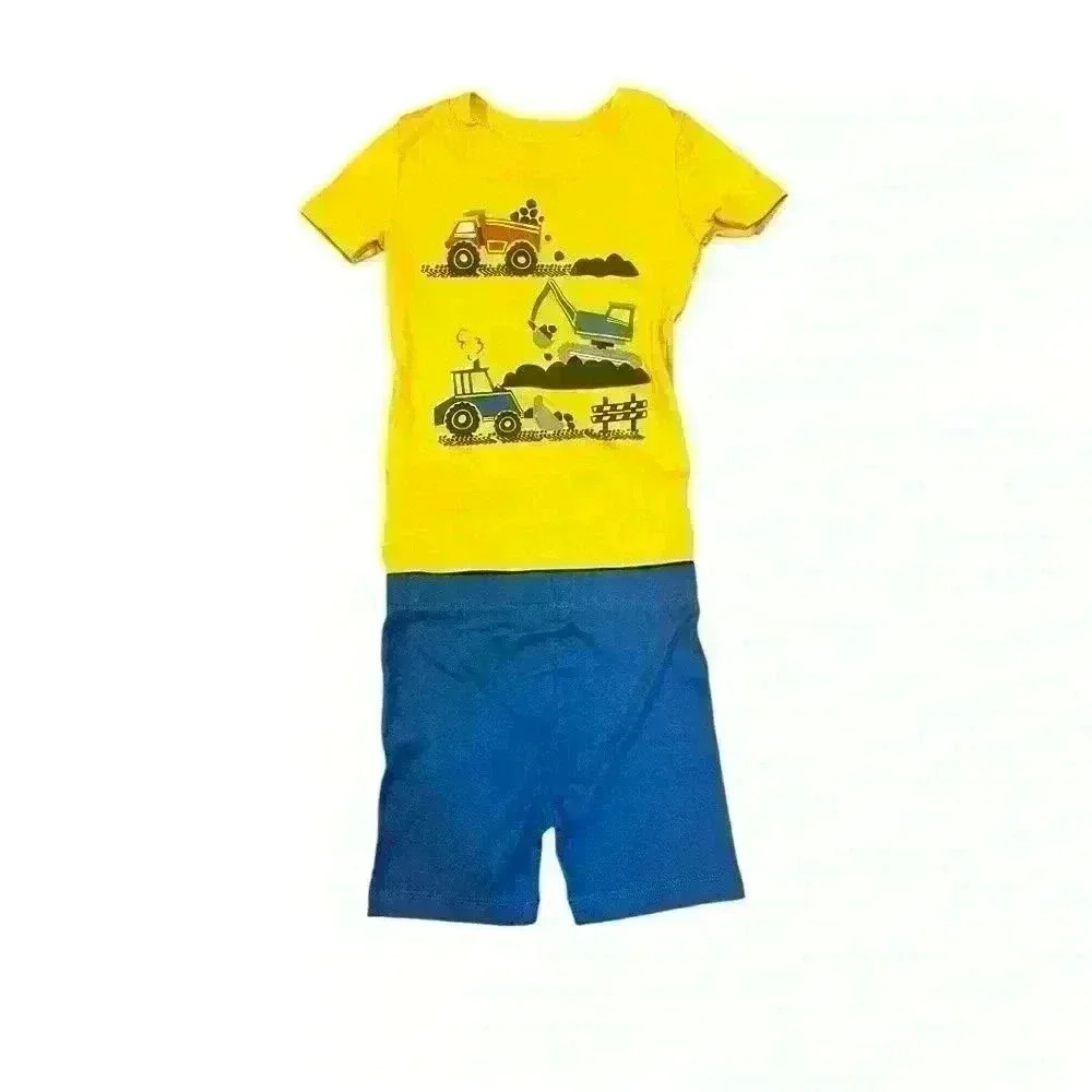 Kids Headquarters Graphic T with matching blue shorts 3T
